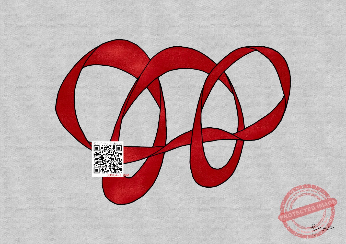 30904-1j Wandering in Red