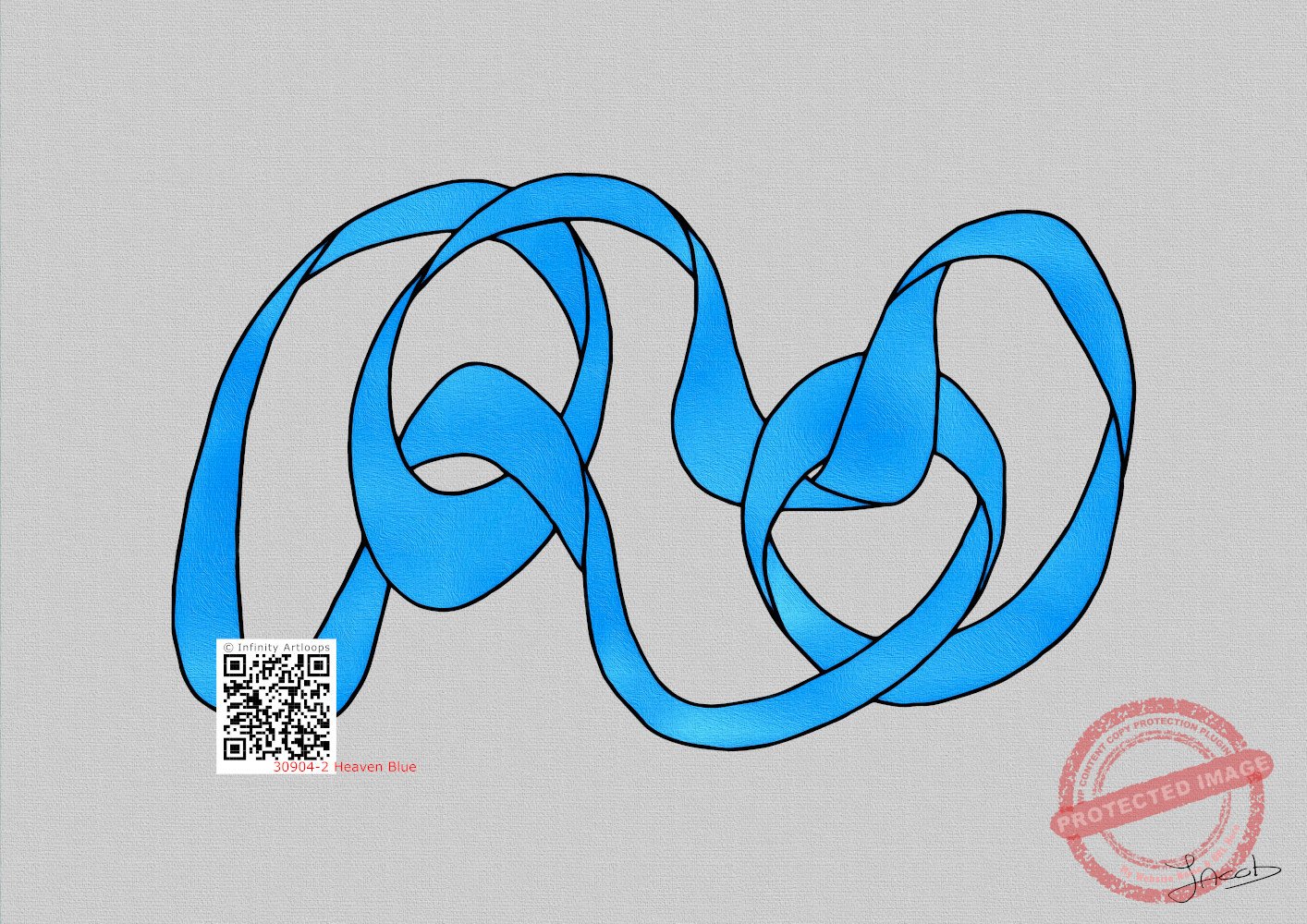 30904-2f Wandering in Heaven Blue