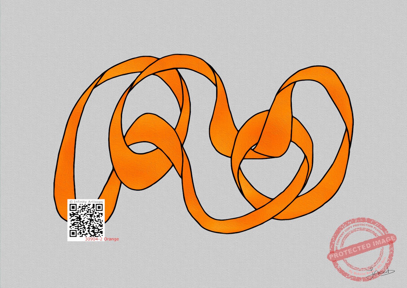 30904-2g Wandering in Orange