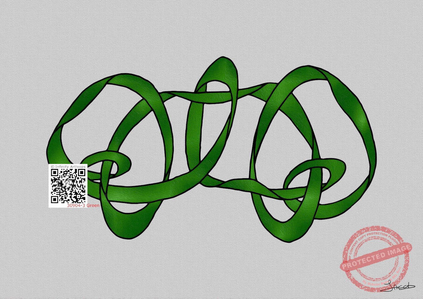 30904-3d Wandering in Green