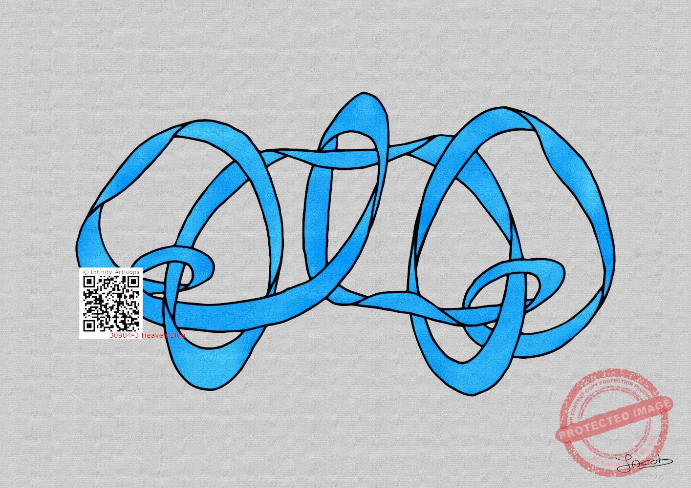 30904-3f Wandering in Heaven Blue