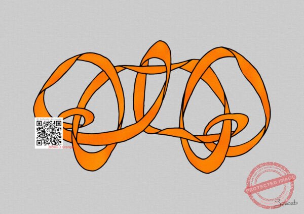 30904-3g Wandering in Orange